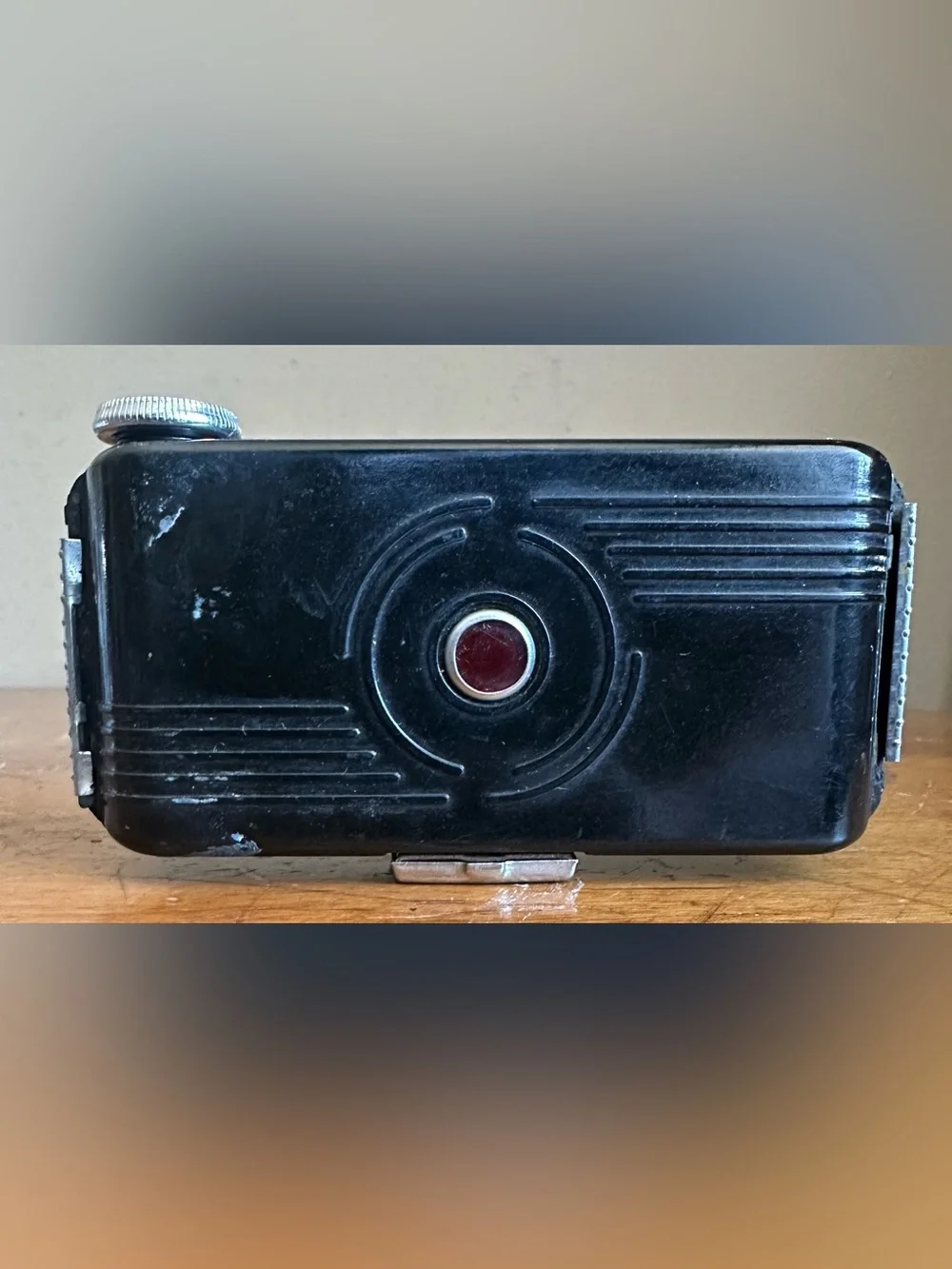 Vintage Falcon Junior Model Bakelite Shutter Folding Compact Camera USA